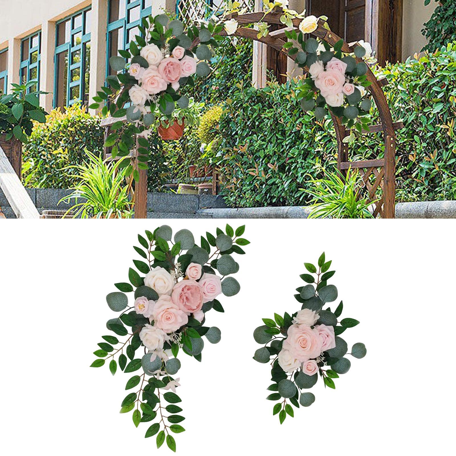 2 de Boda, Flores, Girasoles, Decoración, Estilo Rústico, para Puerta Trasera, Fiesta, Opción 3 F
