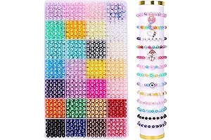 2064 pcs Clay Beads for Bracelet Making Kit