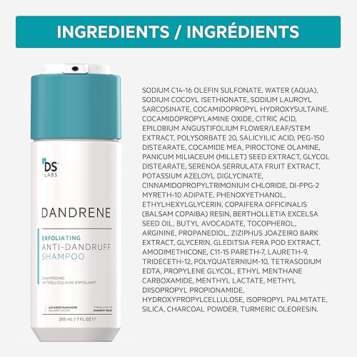 Miniatura 9 de DS Laboratories - Champú para caspa de caspa para picazón cuero cabelludo seco champú para psoriasis champú para dermatitis seborreica para hombres