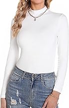 Women's Thermal Top Turtleneck Long Sleeve Warm Thermal Underwear Lightweight Thermal Sweater Top T-Shirt Winter Autumn