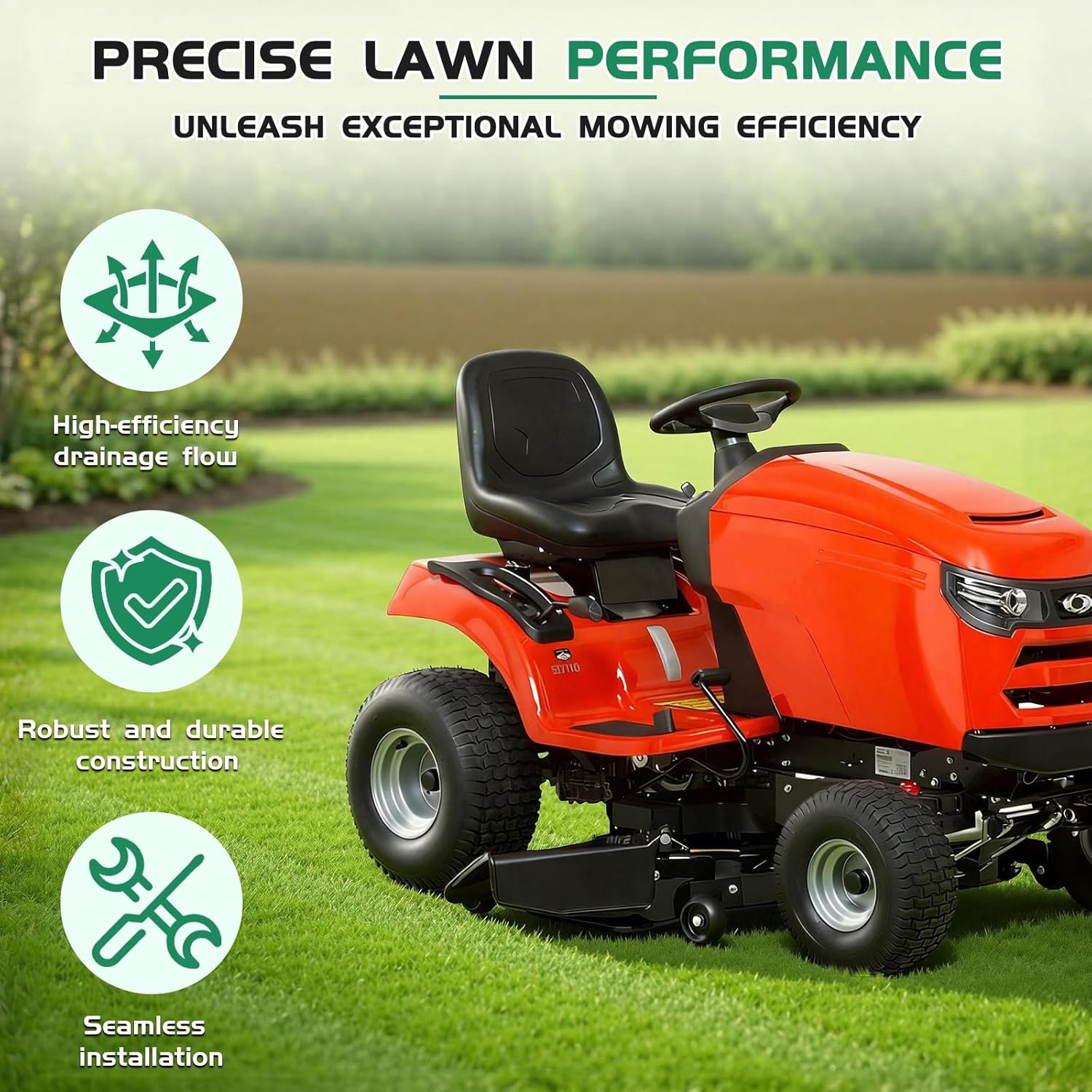 shiosheng Replacementparts Snapper Mower Deck Deflector/Discharge Chute 7026233YP fit for B&S 25-33" Mower Deck