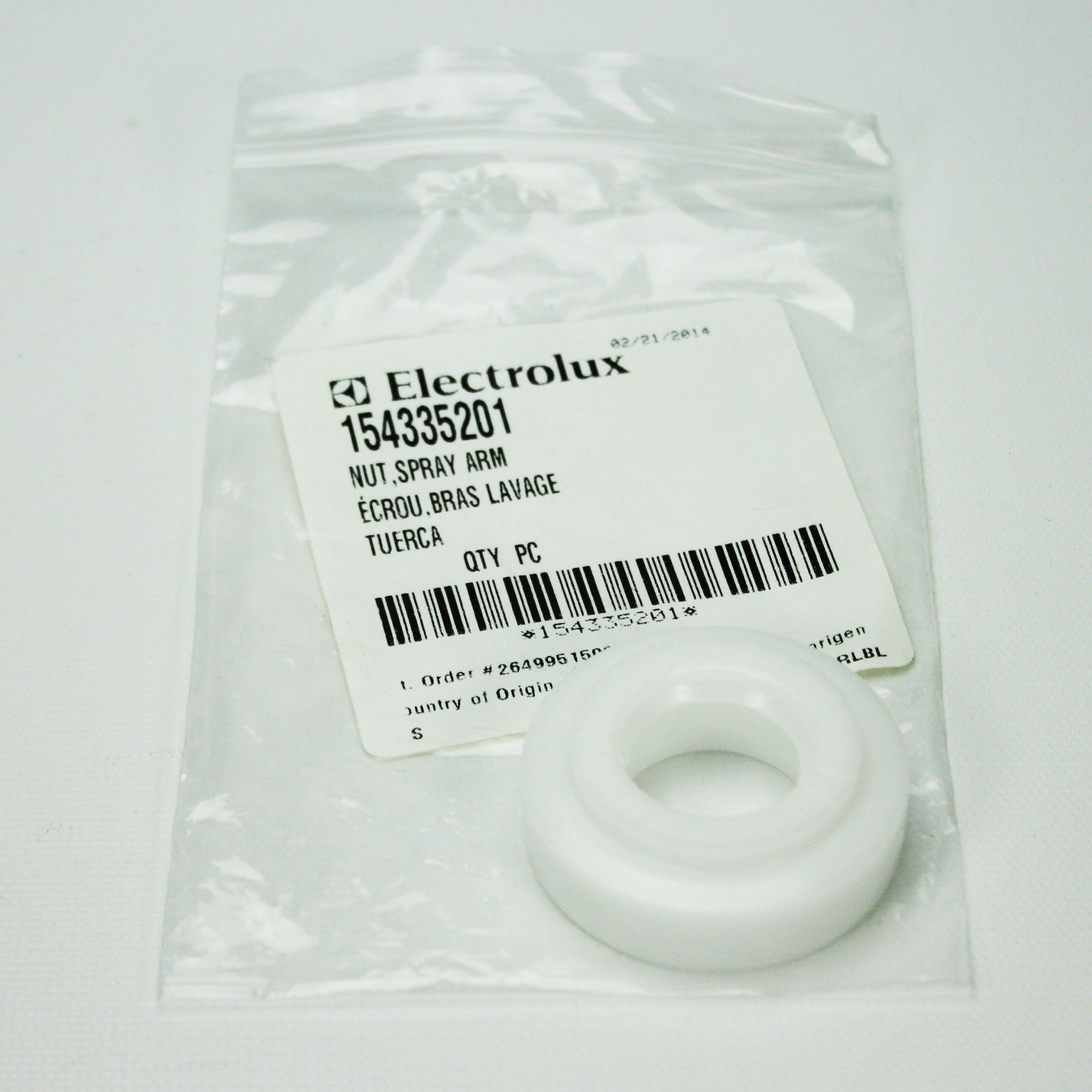 Amazon.com: 154335201 Dishwasher Spray Arm Nut Genuine Original 