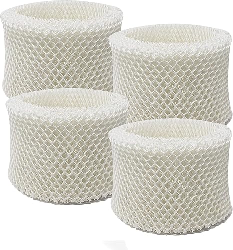 Paquete múltiple de 4 filtros de mecha de papel de alta calidad de repuesto para humidificador, repuesto compatible para Honeywell HAC-504AW
