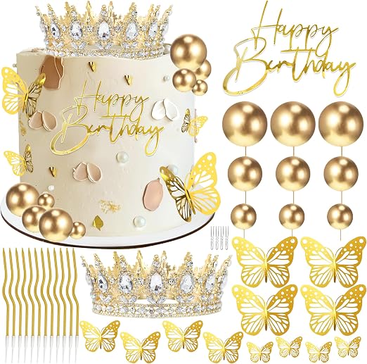 AMZVALU Crown Cake Topper