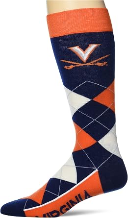 For Bare Feet NCAA unisex-adult Argyle Line Up Team Socks