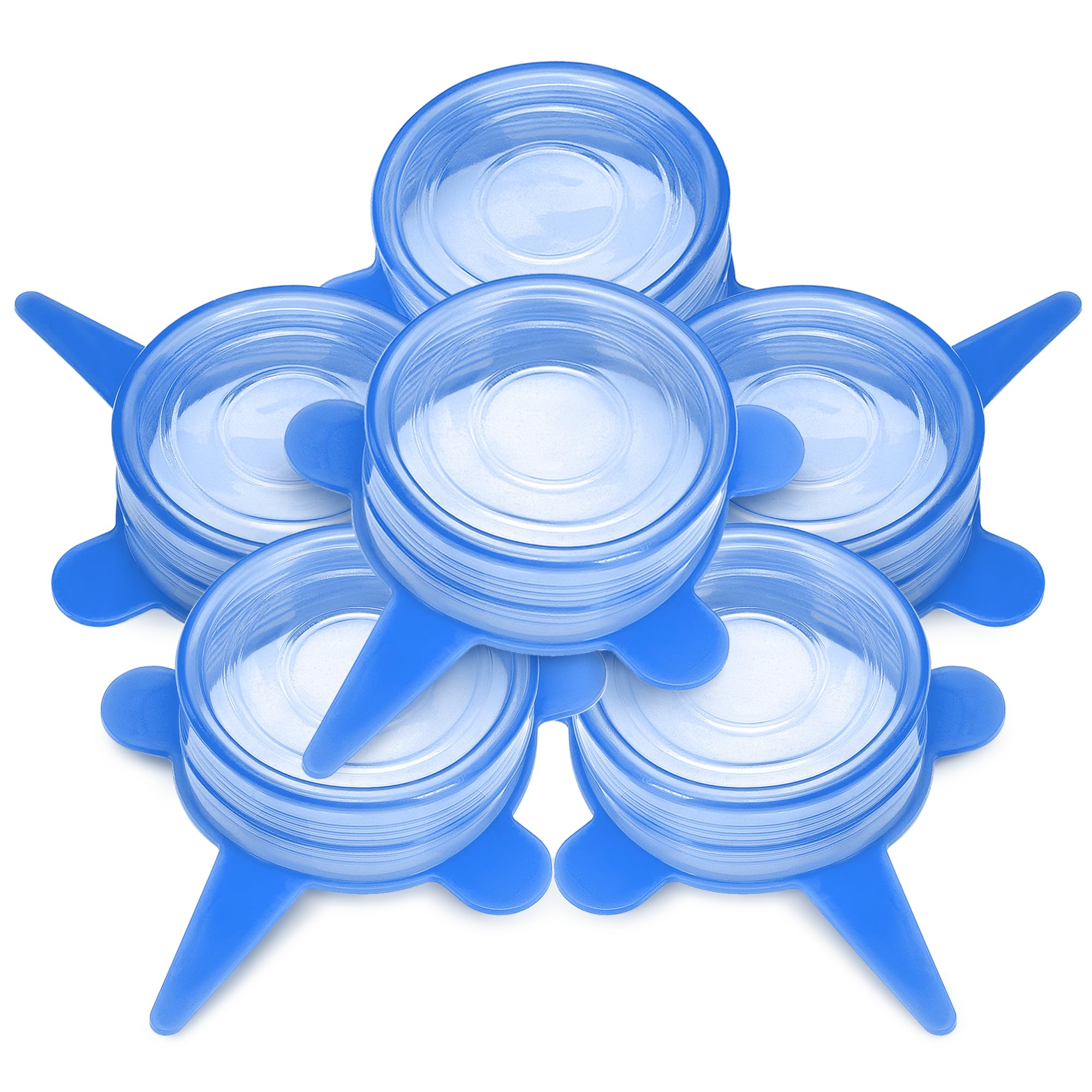 Silicone Stretch Lids 6-Pack Small for Fresh Food Storage - Seal in Flavors, Keep Food Fresh and Reduce Waste