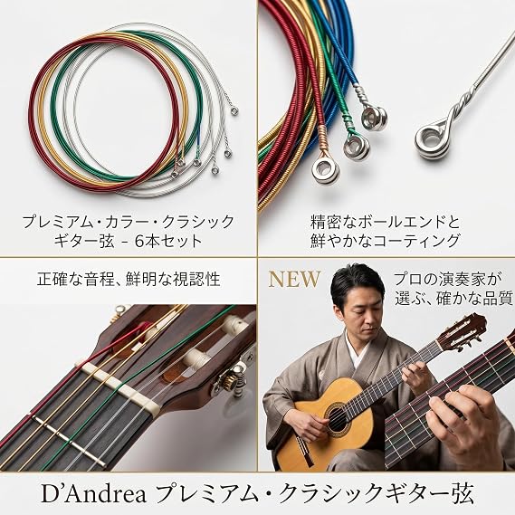 YINKE Acoustic Guitar Strings, Guitar Replacement Strings, 3 Sets 18 Pieces, Musical Instrument Accessories Ballard Replacement Steel Strings for Folk Guitars, Steel Core Copper Alloy 3 Colors