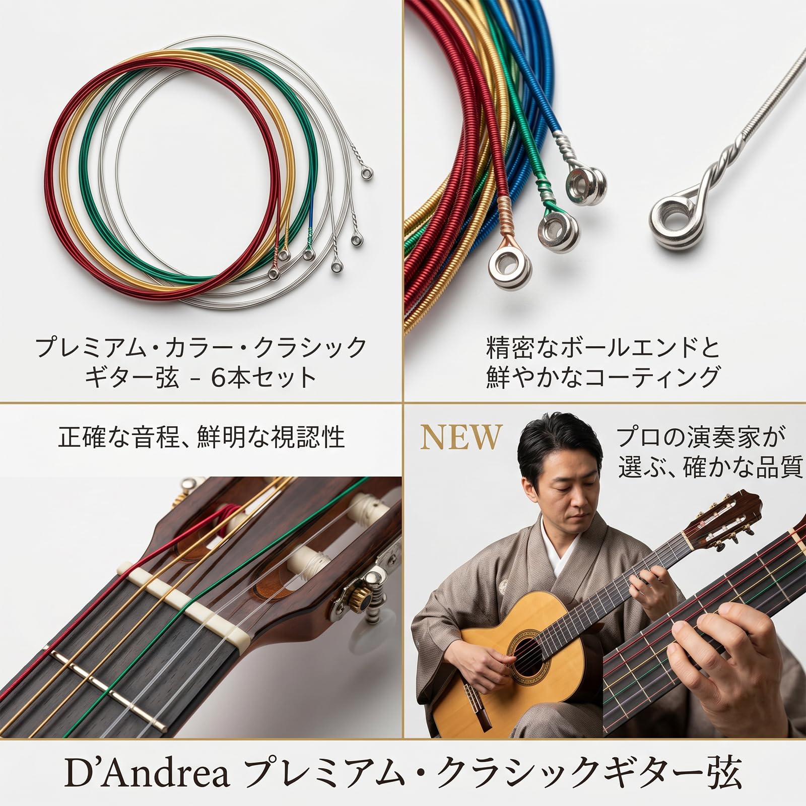 Amazon.co.jp: YINKE アコースティックギター弦 ギターの交換用弦 3