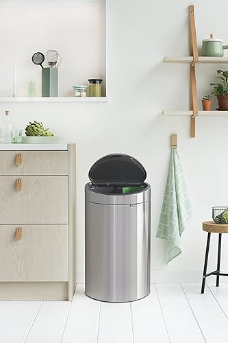Miniatura 10 de Brabantia Papelera táctil de reciclaje con cubos de plástico, 10 L y 23 L - Acero mate