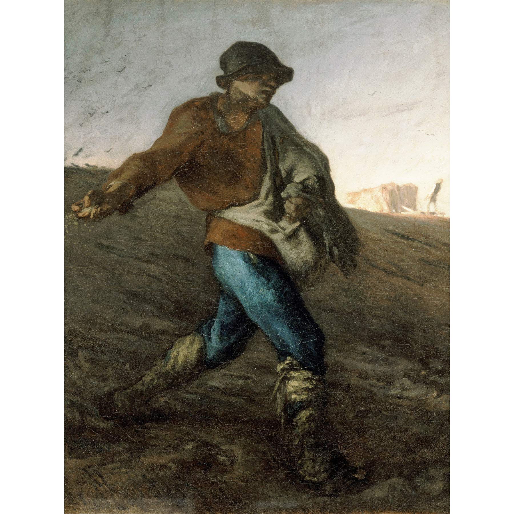 Jean Francois Millet The Sower Large Art Print Poster Wall Decor Premium Mural