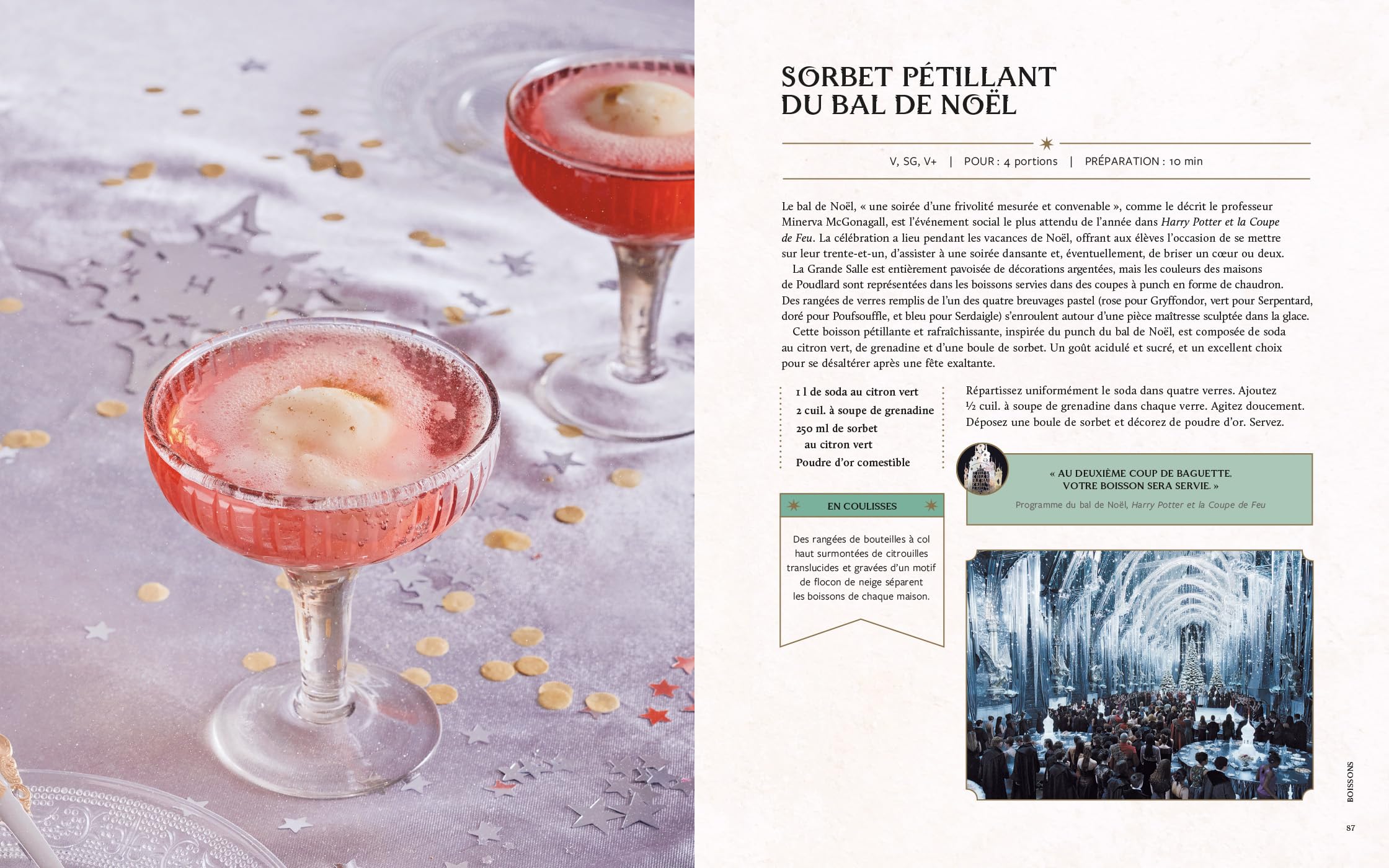 Harry Potter Le livre de recettes officiel: Plus de 70 recettes ensorcelantes pour régaler les sorciers du monde entier !