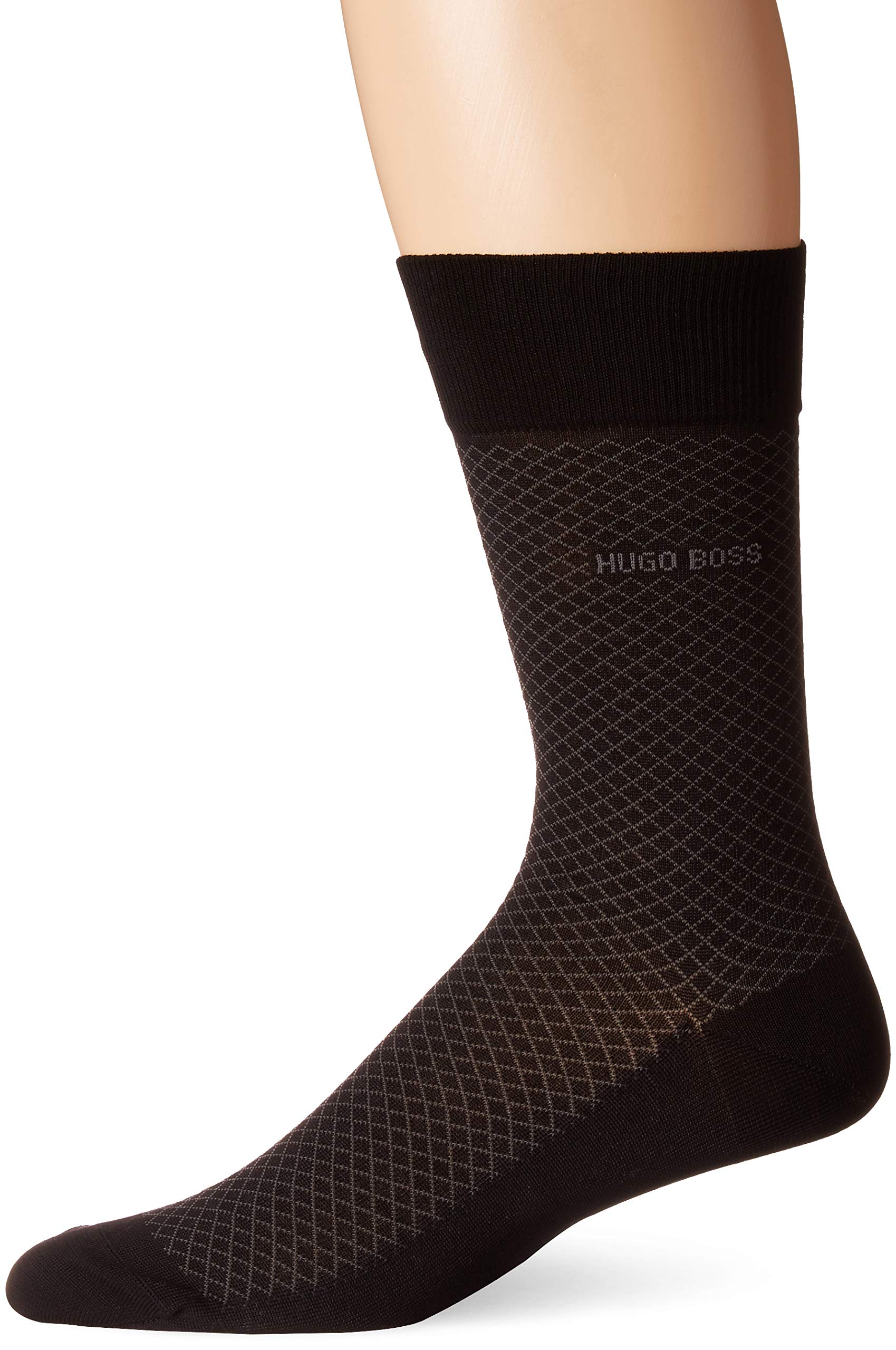 BOSSmens Dean Mercerized Cotton Micro-design Dress Sock Dress Sock