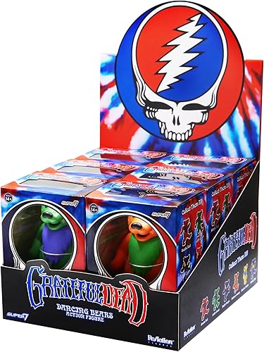Miniatura 1 de Figura de reacción de Grateful Dead - Caja plana de osos bailarines (6 figuras)