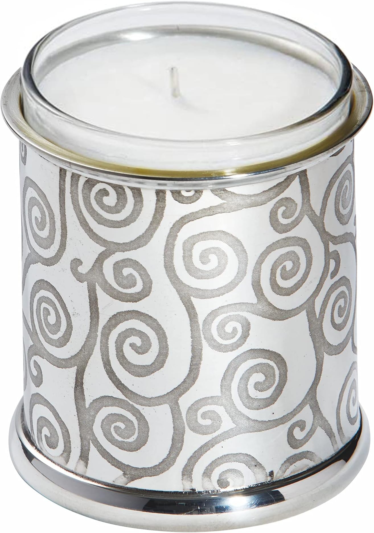 Wentworth Pewter - Gustav Klimt Tree of Life Pewter Candle Votive - H:90mm Dia:75mm