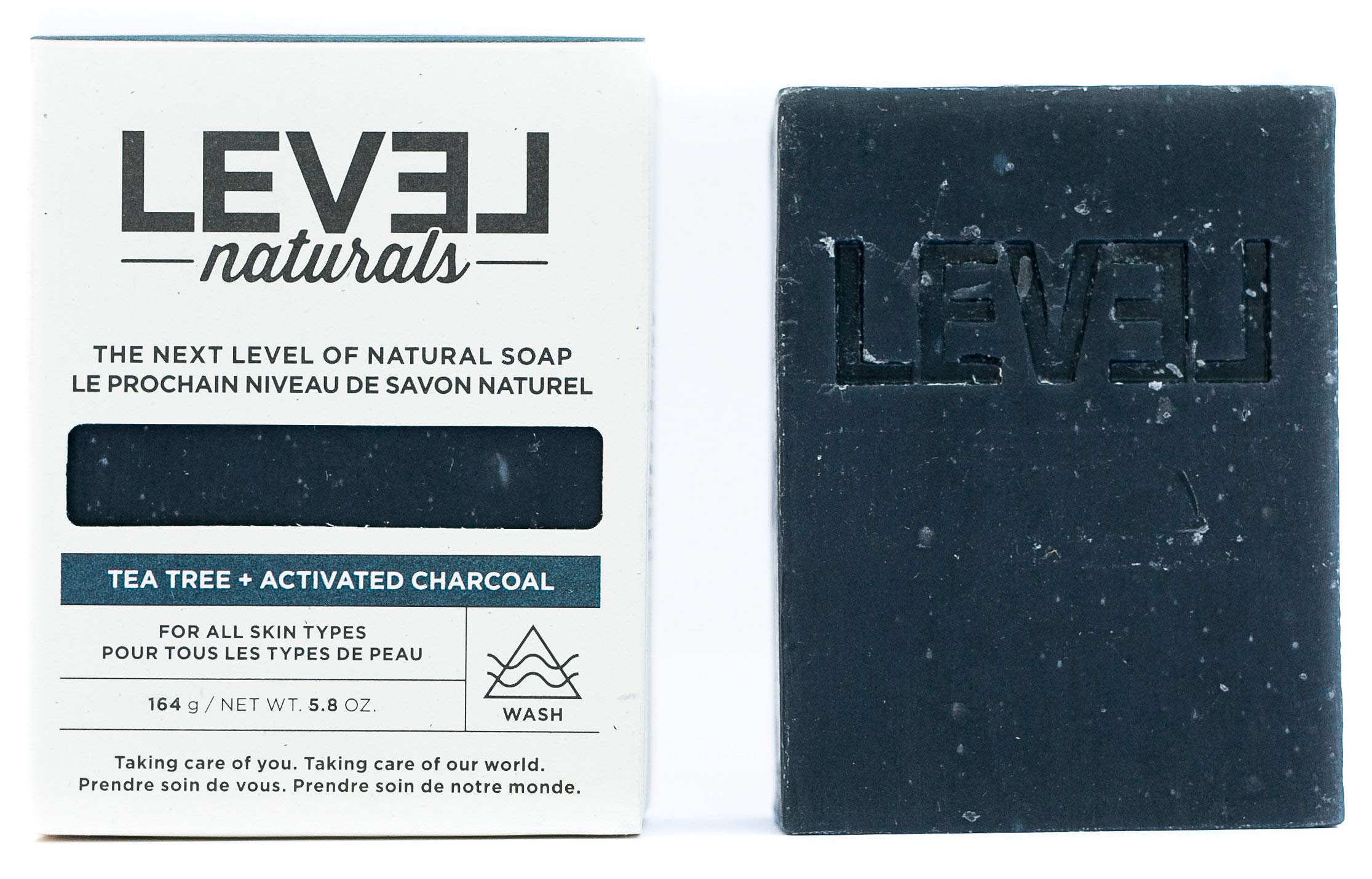 Tea Tree + Activated Charcoal Bar Soap Natural, Acne-Fighting Vegan & Cruelty-Free scrub, Non-Irritating, For Men and Women, Face and Body, Hand-Poured And Cold-Pressed Soap