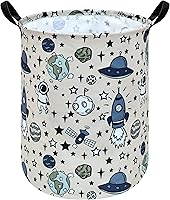 Vista 9 de Cesta redonda para ropa sucia, cestas de almacenamiento para guardería, cestas de regalo para el hogar, oficina, decoración del hogar