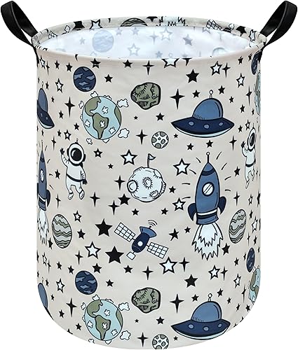 Miniatura 21 de Cesta redonda para ropa sucia, cestas de almacenamiento para guardería, cestas de regalo para el hogar, oficina, decoración del hogar