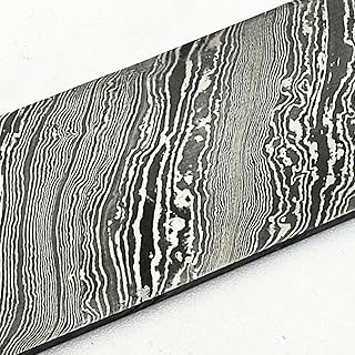 PAL 2000 KNIVES Handmade Damascus Steel Bar - Custom Damascus Steel Billet, Blank Blade - 10"x5"x5mm, Ssgj-9935 - PAL 2000 KNIVES