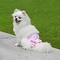 Vista 5 de Pañales Lavables para Perras Hembras Paquete de 3 Reutilizables Altamente Absorbentes, Pañales Premium para Cachorros, Pañales Duraderos a Prueba