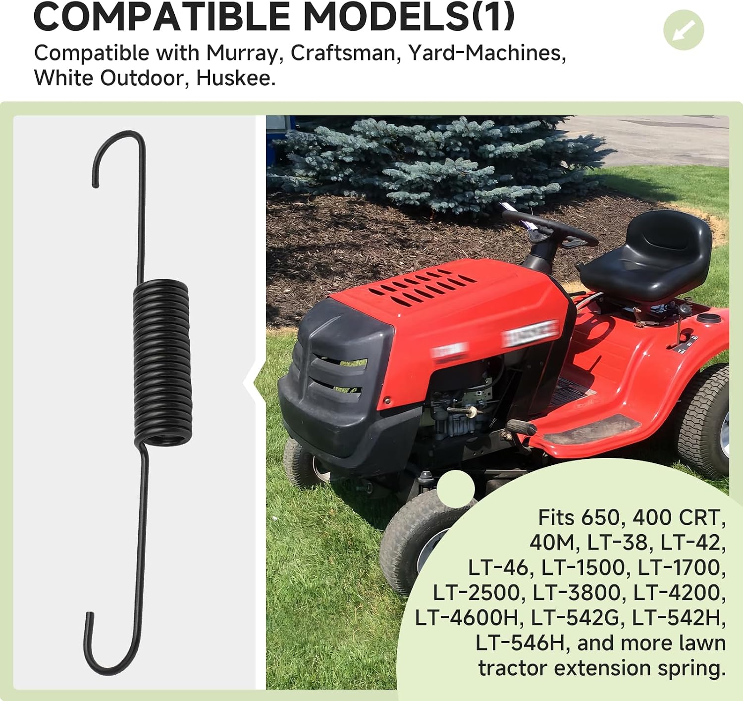732-04276A Extension Spring Compatible with MTD Troy-Bilt Craftsman Tiller