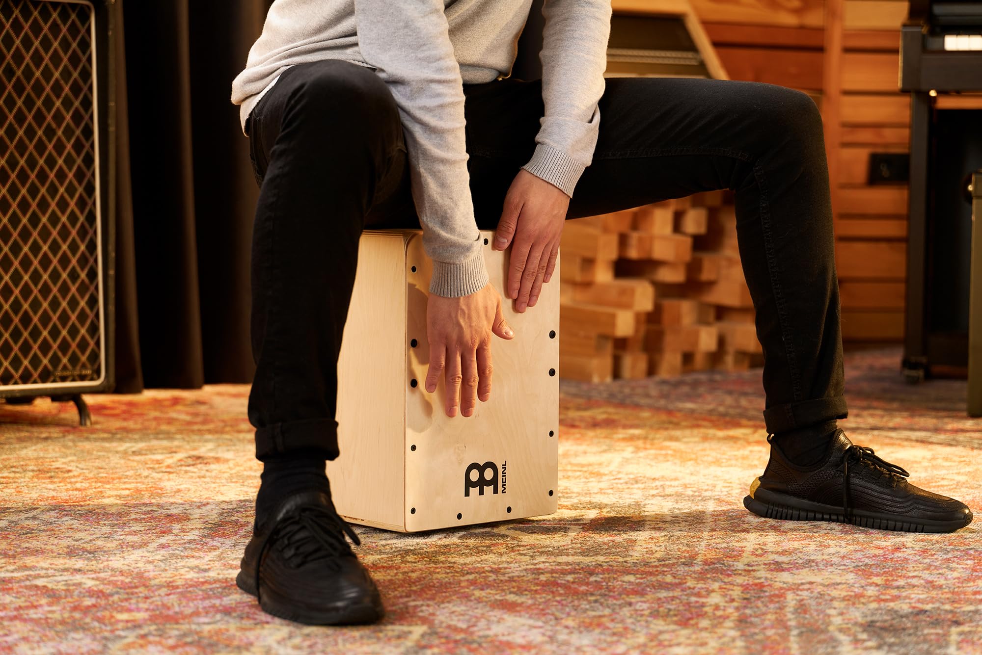 meinl percussion jc50b madera de abedul Báltico compacto cajón de mermelada con interno Snares