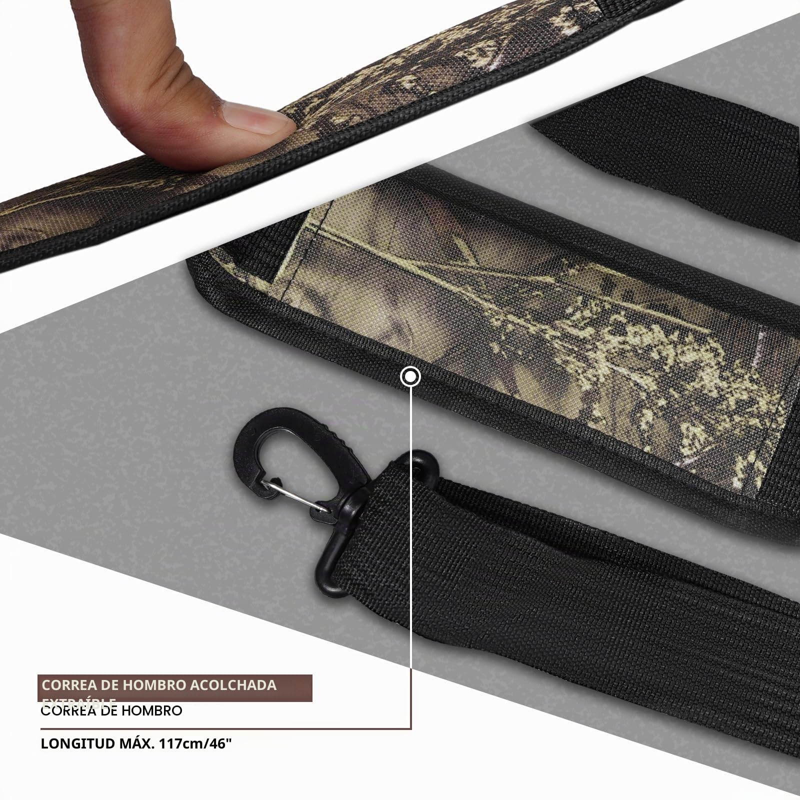 Seaknight SK003 - Bolsa de pesca para carpas de un solo hombro, bolsa de transporte de camuflaje al aire libre, bolsa de viaje, 50 x 28 x 27 cm