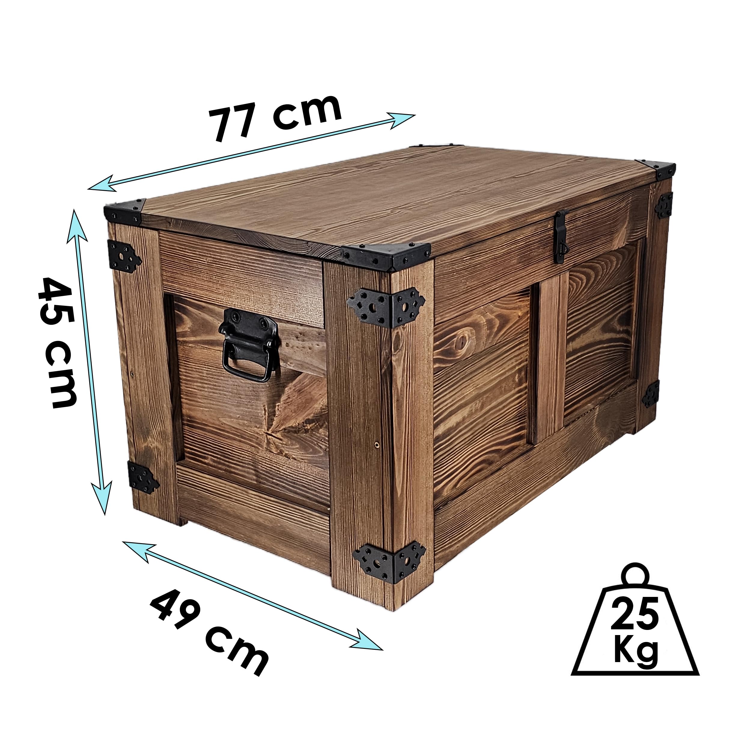 CREATIVE COOPER Panchina in legno rustico in canna | mobili 3 in