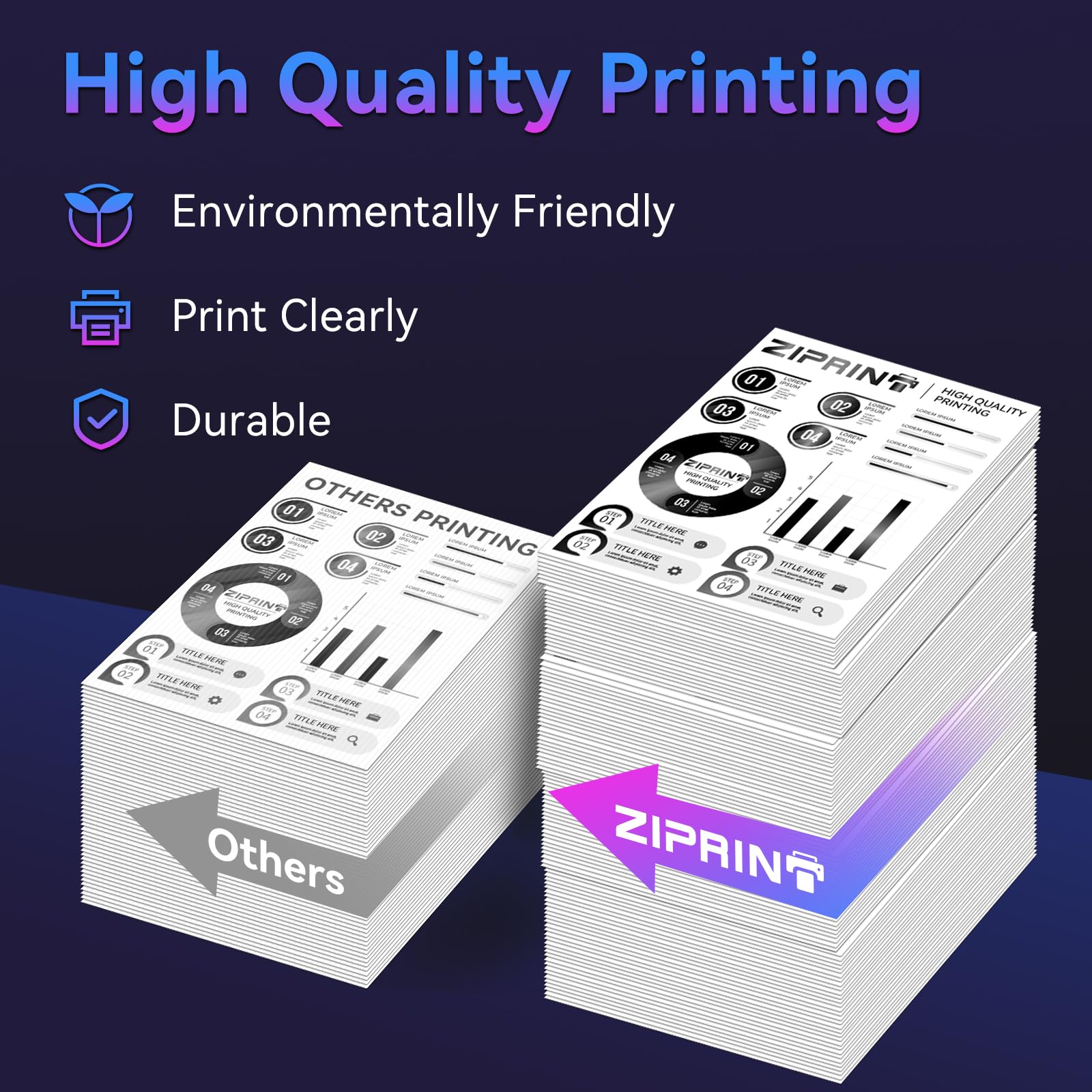 ZIPRINT 106A Toner Compatibile per HP 106A W1106A per Toner HP Laser MFP 137fnw 137fwg MFP 135w 135wg 135a 135r 107w 107a 107r (1 Nero)