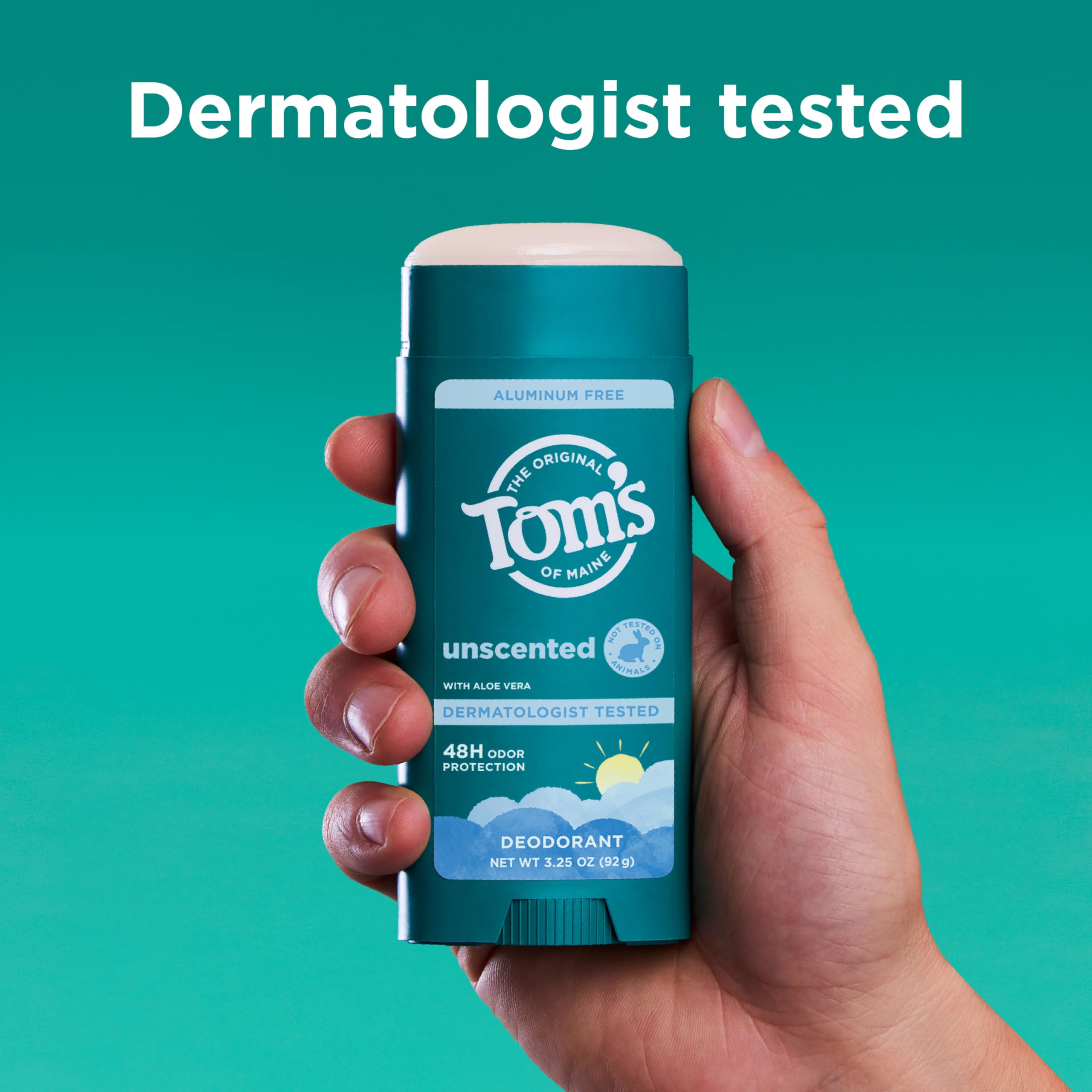 Aluminum Free Deodorant, Unscented, 3.25 oz (92 g), Tom's of Maine
