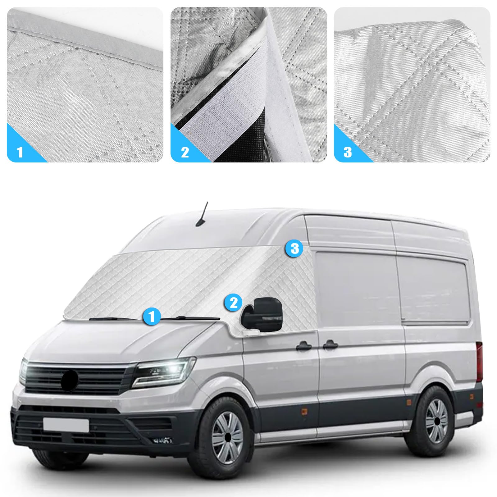 Windschutzscheiben Abdeckung Kompatibel mit VW Crafter 2018-2026