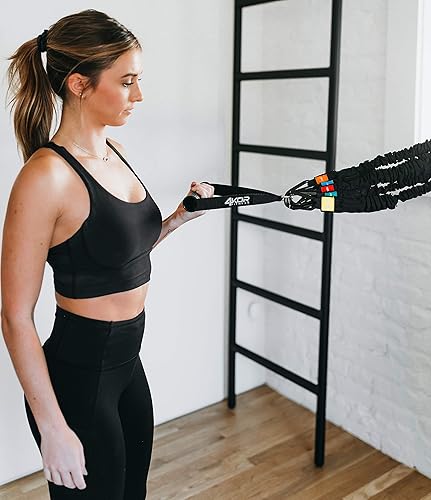 Miniatura 9 de 4KOR Fitness - Asas de ejercicio resistentes  Accesorios de agarre de goma para máquina de cable y bandas de resistencia, equipo de fitness de