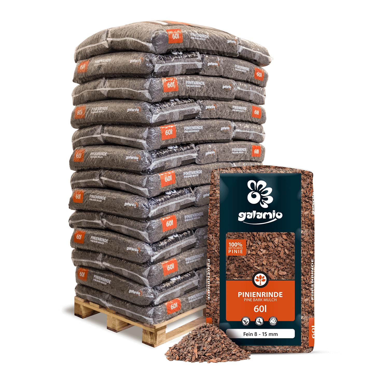 Paligo Pinienrinde Fein 8-15mm Mulch