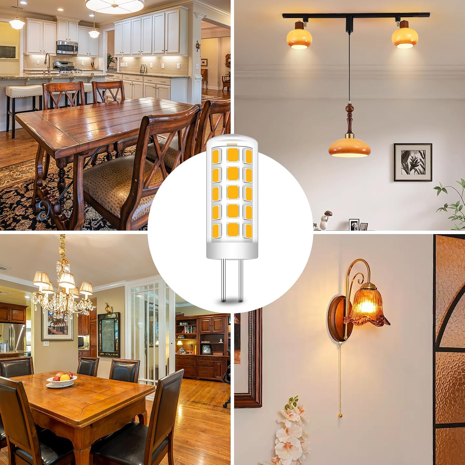 G4 LED Bulb 3W, 20W-30W Halogen Equivalent, T3 JC Type Bi-Pin G4 Base AC/DC 12V Led Lights, 250 Lumens Warm White 3000K Non-Dimmable, G4 Light Bulb for Home and Landscape Lighting