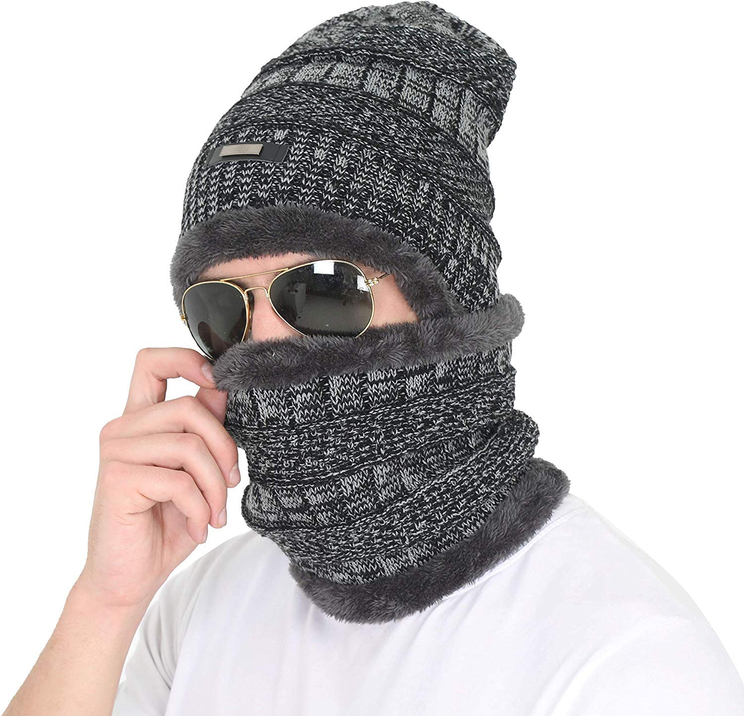 HIVER Acrylic Oymyakon Beanie Cap Winter Cap Skull Cap for Cold Weather- Unisex-picture-48