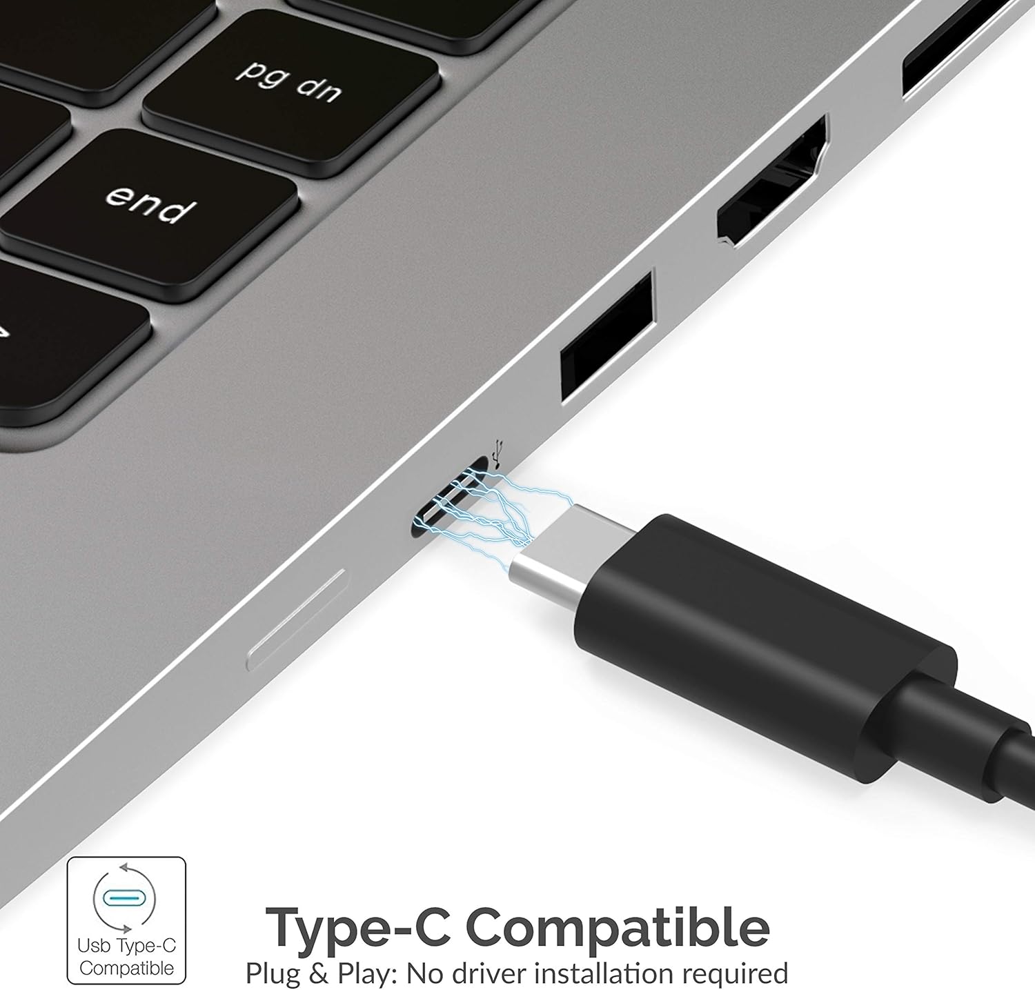 SABRENT USB Type C Dual HDMI Adapter [Supports Up to Two 4K 30Hz Monitors, Compatible with Windows Systems Only] (DA-UCDH)