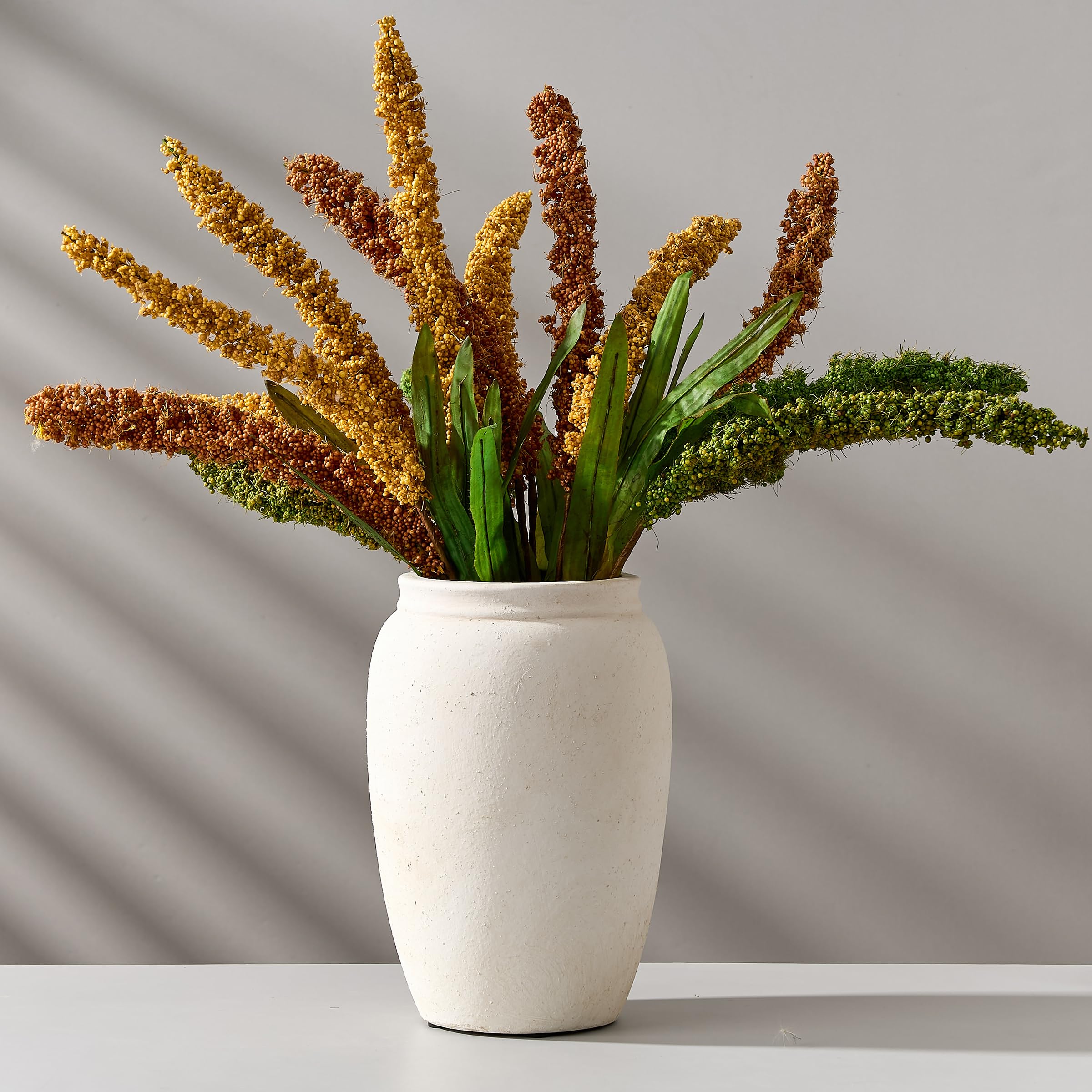 Amazon.com: PORCER Ceramic Vase, 8.2 Inches Vintage Pottery White
