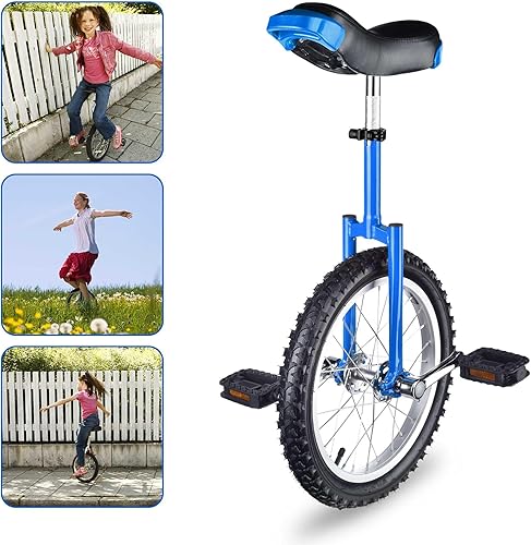 Miniatura 17 de ZeHuoGe 16" Unicycle Excelente Manganeso Marco de Acero de Manganeso Protección Mute Cojinete de EE.UU. Entrega Naranja,Azul,Con color,Rojo