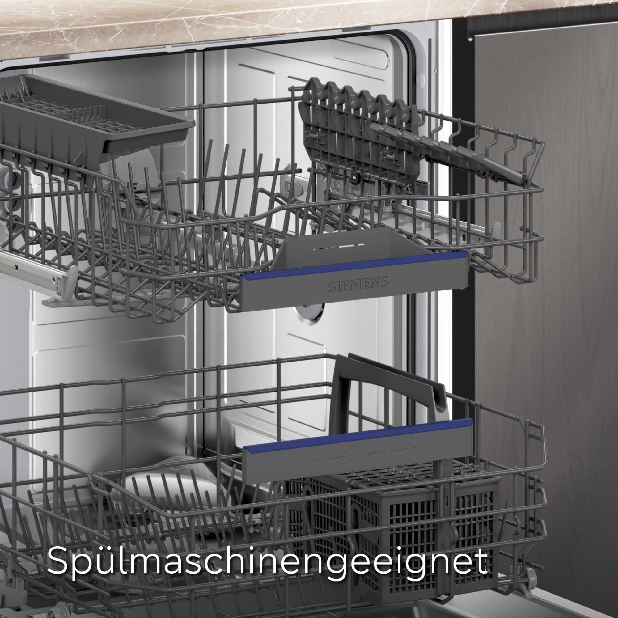 Siemens Milchbehälter aus Glas, TZ80008, spülmaschinengeeignet, 0,7 Liter passend für Kaffeevollautomaten EQ6 plus, EQ500 classic, EQ700 classic