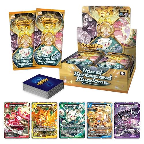 CookieRun TCG: Age of Heroes and Kingdoms Booster Display (Set 2) | Trading Card Game | 28 Booster Packs Per Box | 2 Players | Ages 6+ - 28 pack
