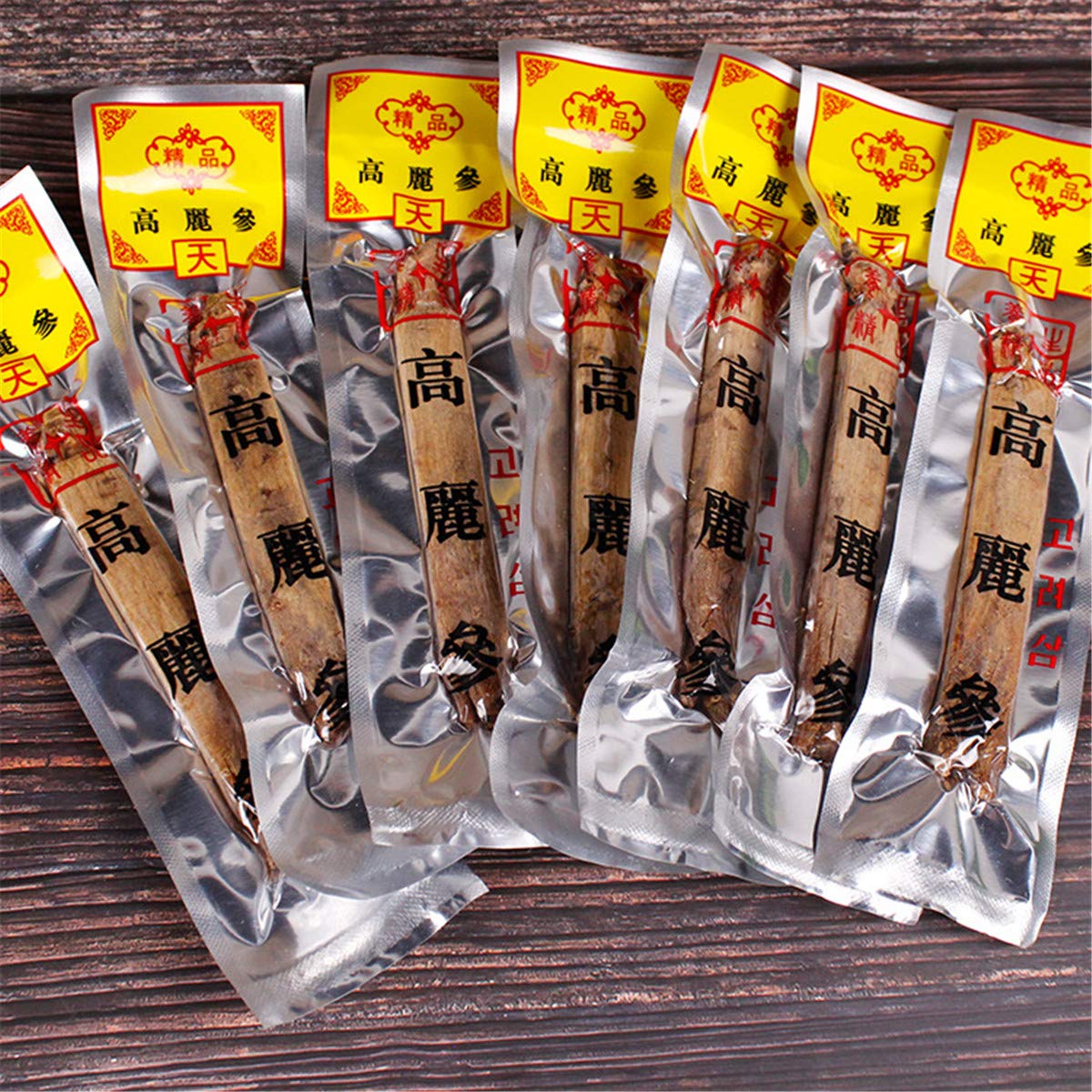 Chinesischer Kräutertee Roter Ginseng Bio-Kräuter Trockener Ginseng 6 Jahre Koreanische Wurzel Neuer Dufttee Grüner Tee Gesundheitspflege Blumentee Erstklassiges gesundes grünes Lebensmittel (200g)