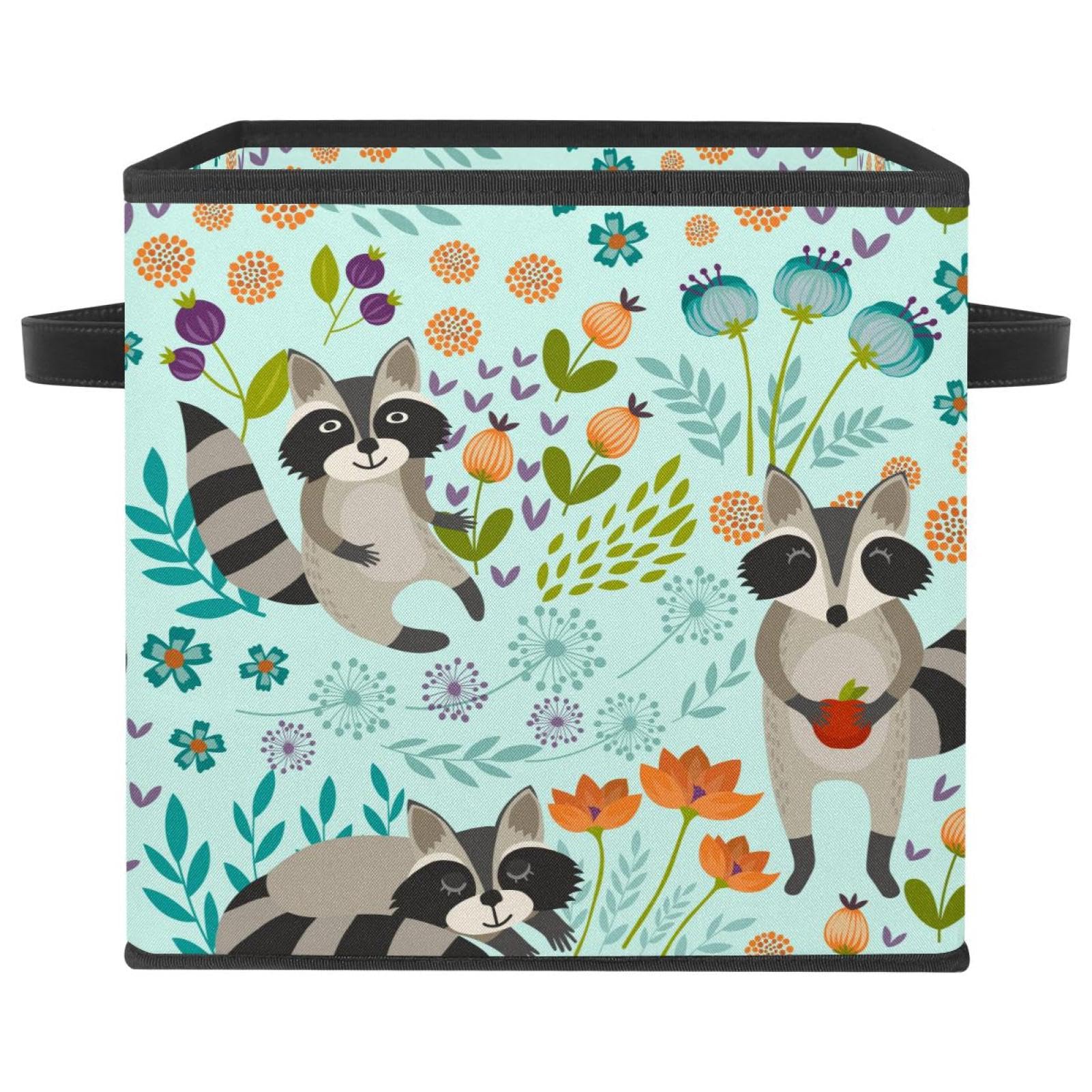 Boîte de rangement pliable en tissu pour organiser les jouets et livres