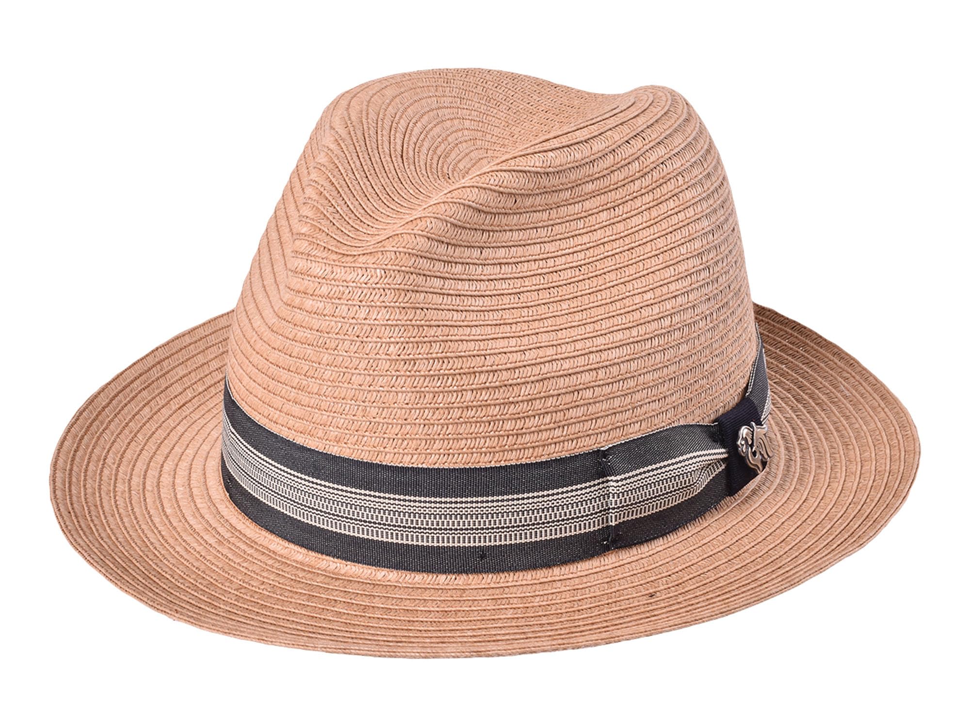 BigalliSwing Paper Braid Sun Hats for Women Men Crushable Beach Hat Center Dent Shape, Grosgrain Ribbon Detail, SPF 80