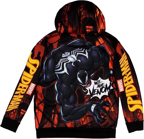 Miniatura 2 de Marvel Spider-Man and Venom - Sudadera con capucha de manga larga para niños y adolescentes