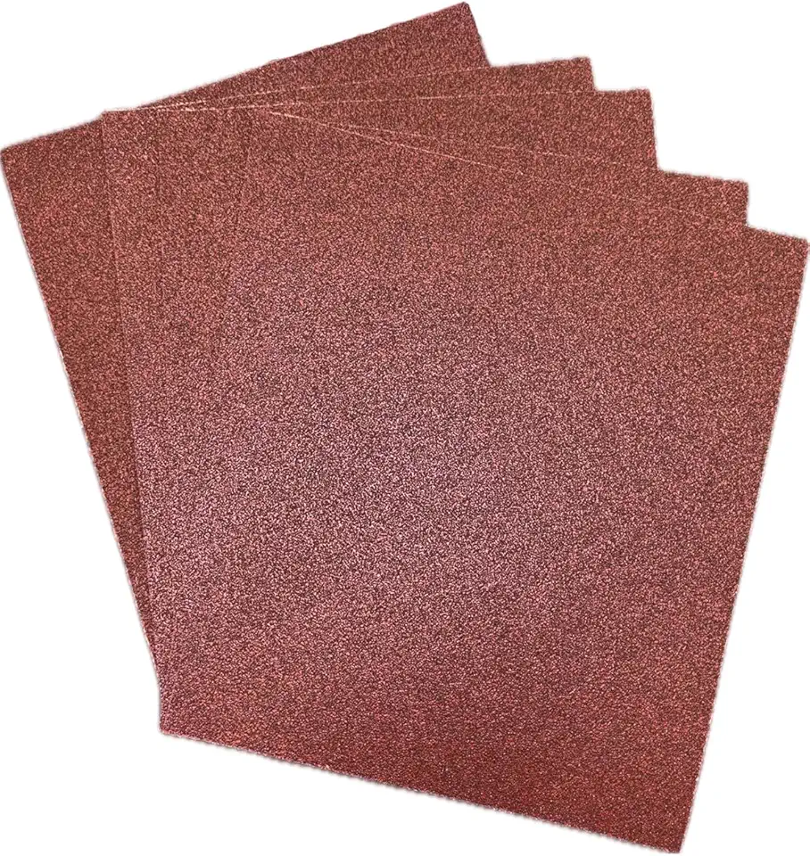 Folha de Lixa Grão 60 – Kit com 5 Folhas 22,5×27,5 cm – Desbaste Rápido para Massa, Madeira, Gesso, Tinta e Reboco