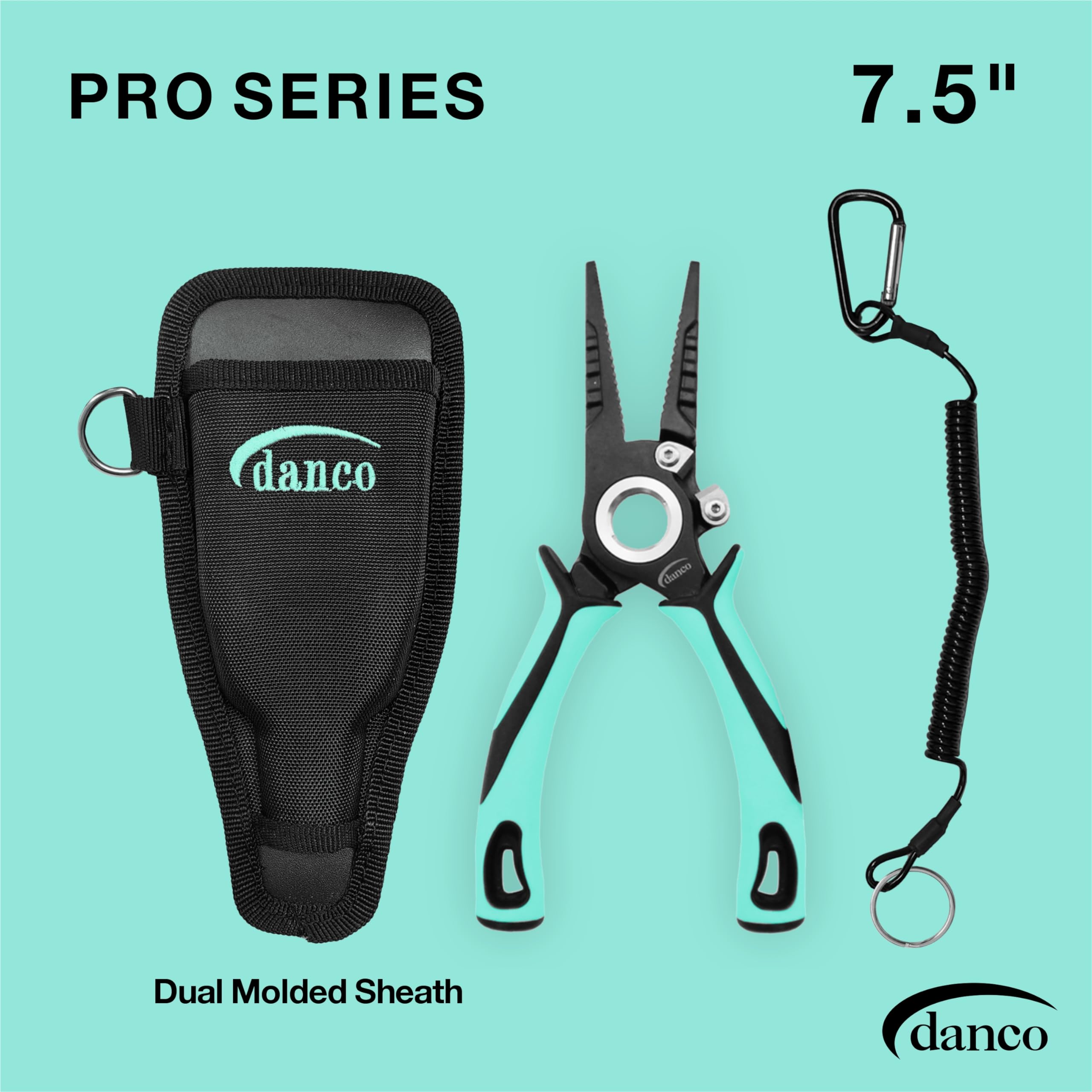 danco Alicates Pro Series 304 de 7.5 pulgadas de acero inoxidable forjado (espuma de mar)
