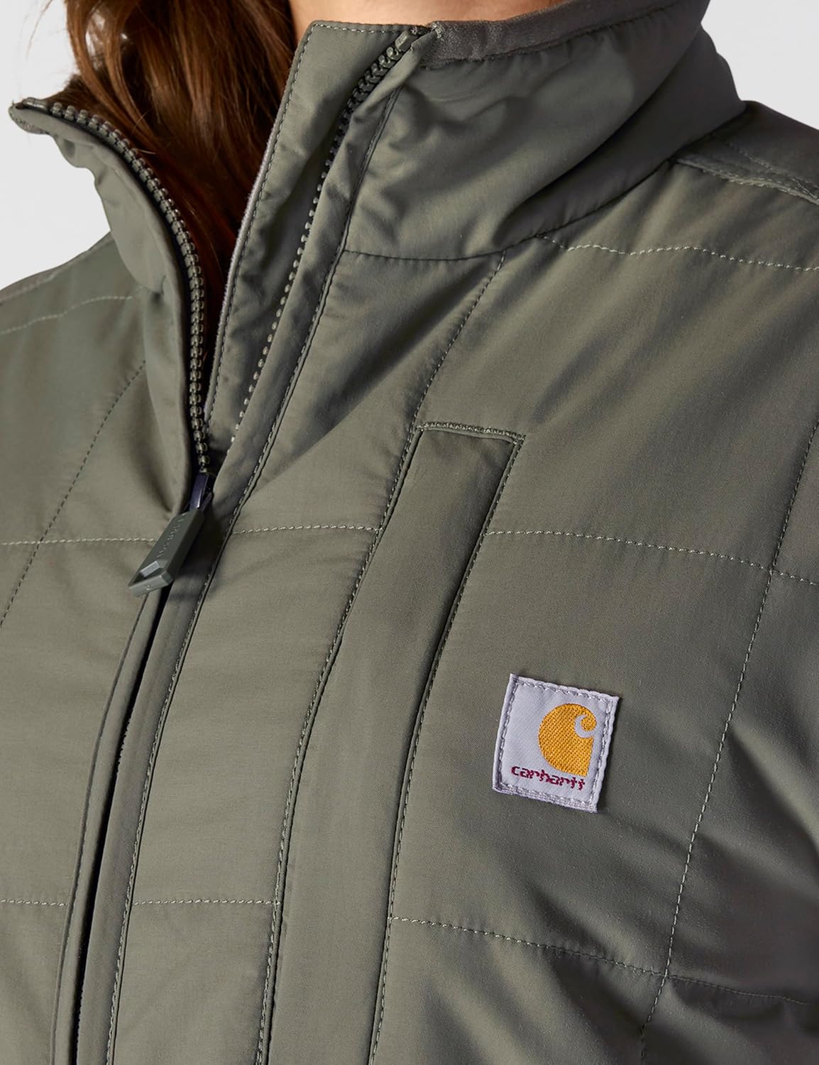 Carhartt womens Rain Defender Relaxed Fit Lightweight Insulated Mock-neck Vest - Image 4