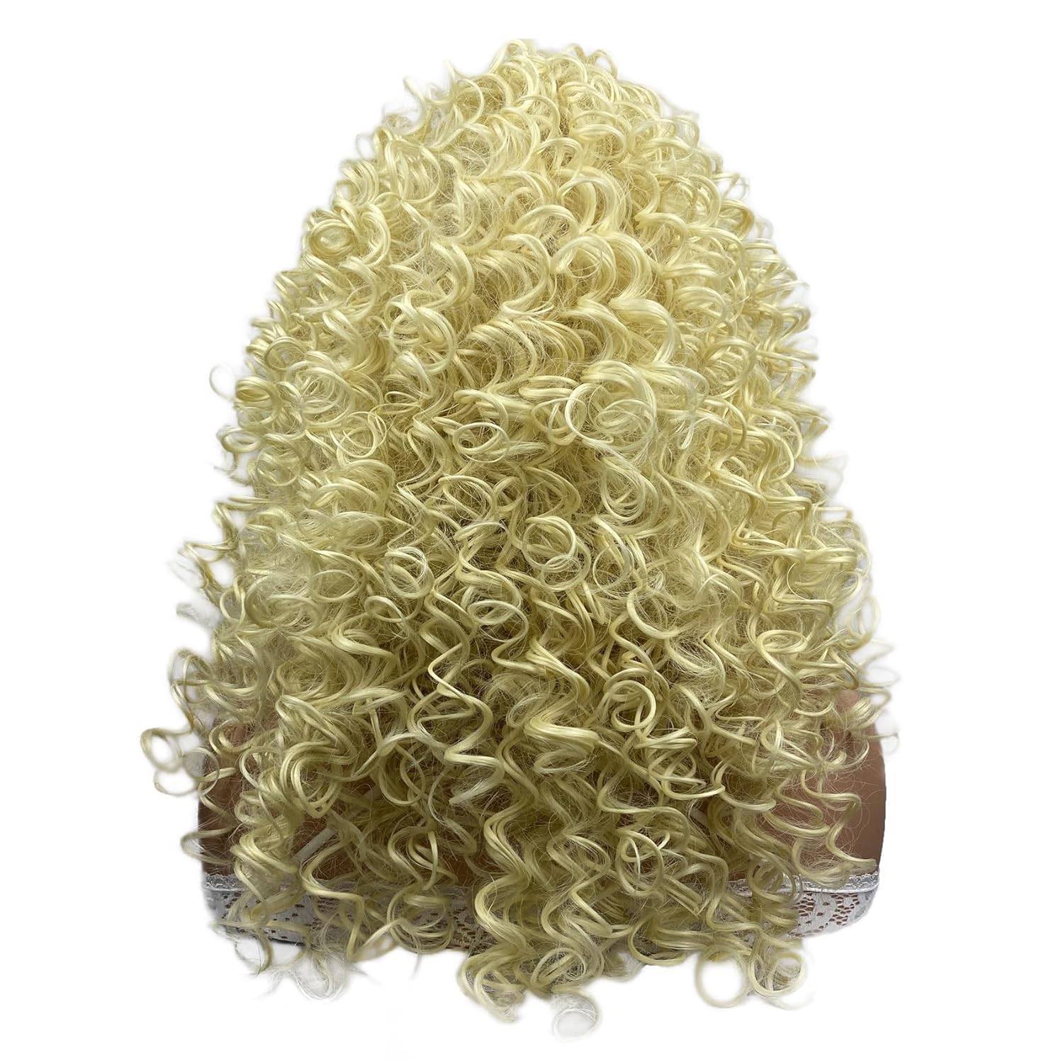 Aimole Long Curly Wigs Synthetic Heat Resistant Hair Cosplay Women Wig (613 Blonde)