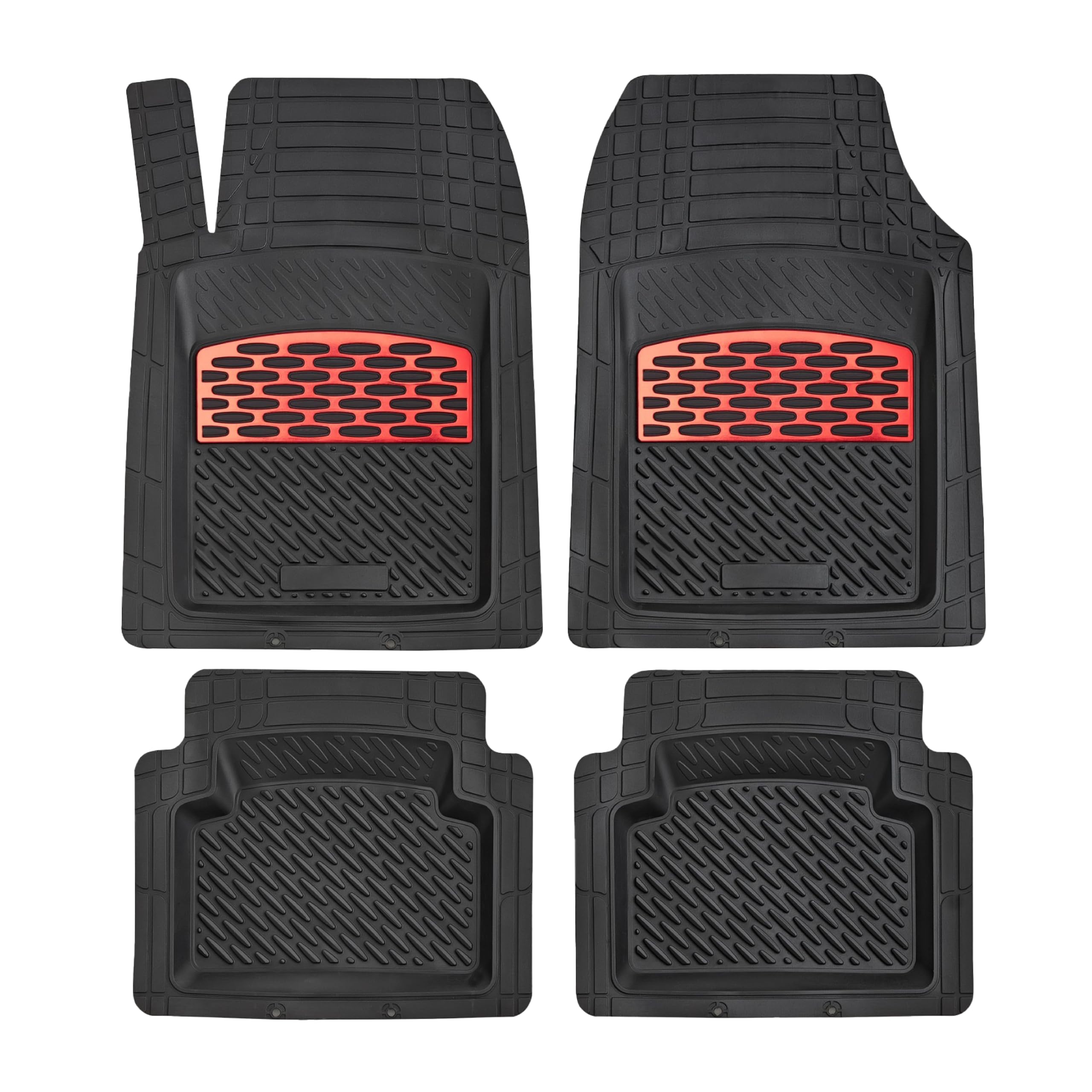Alfombrilla 3D para coche K K Auto Accessories, 8 lb de grosor, resistente, duradera, universal, color rojo zafiro, para coches, SUV, minivans y camionetas.