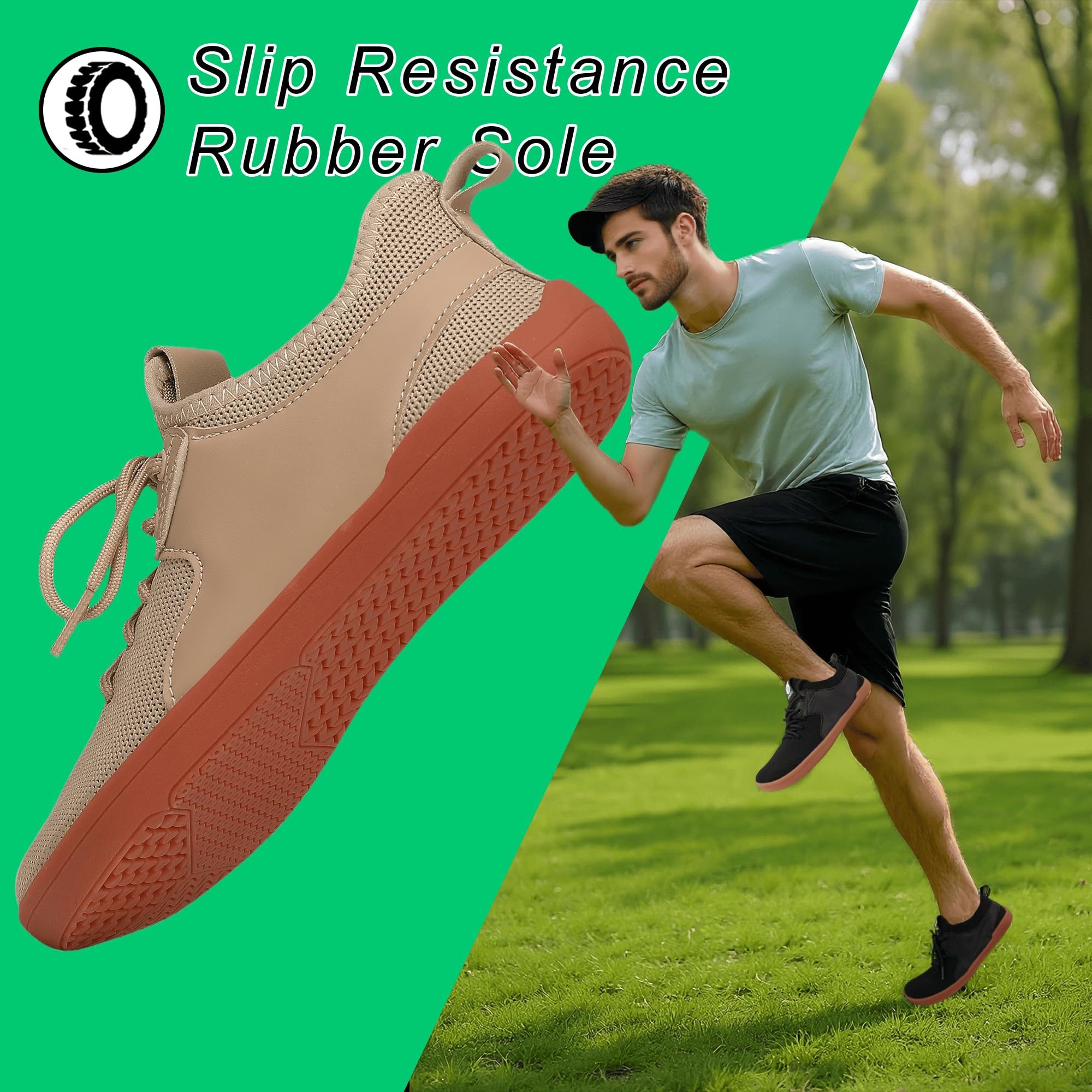 Chaussures Pieds Nus Minimalistes Homme Femme Légère Respirantes Antidérapantes Barefoot Shoes Pieds Larges sans Dénivelé pour Fitness Marche Randonnée Trail
