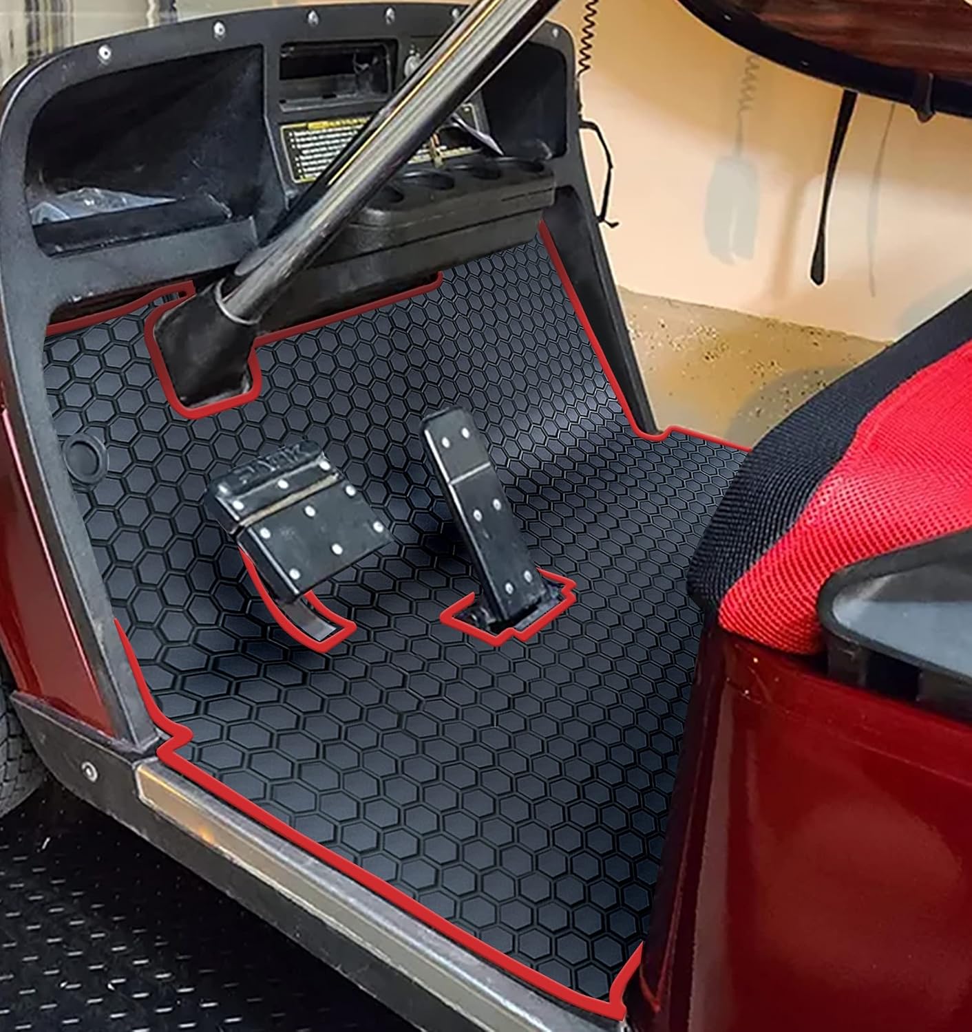 Golf Cart Floor Liner Mat Full Coverage Custom Fit for EZGO TXT (1994-2025),Express S4 (2012-2020)，Cushman Workhorse，EX1 (2020),Valor,Navitas,Some Star Carts